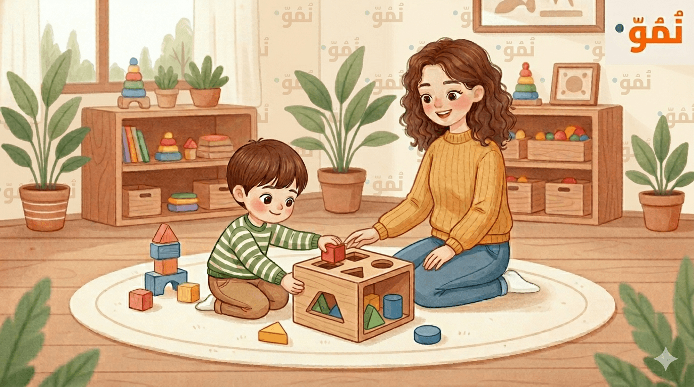 إدخال الشكل في الفتحة