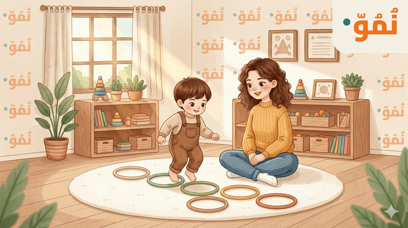 القفز داخل الحلقات