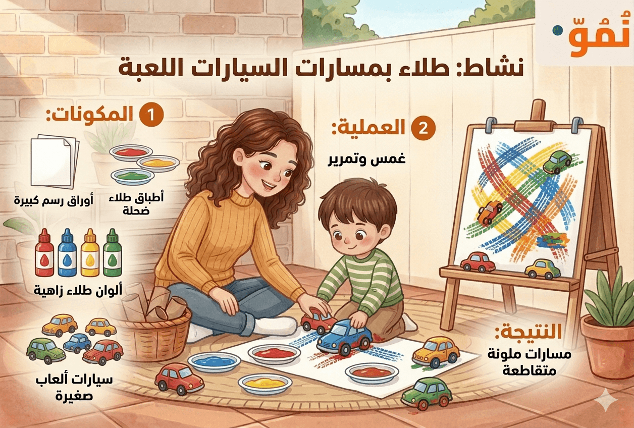 الرسم بعجلات السيارات