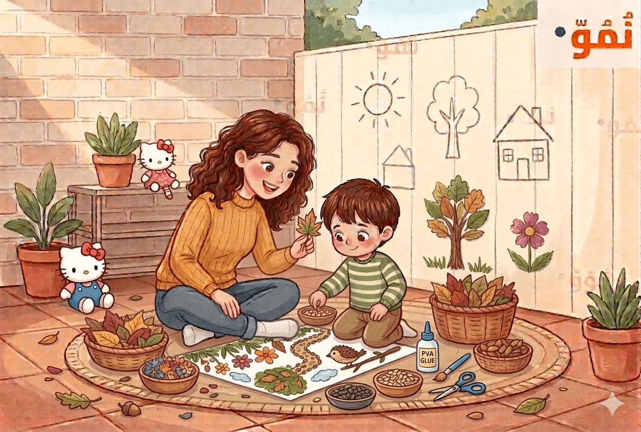 عمل كولاج من الطبيعة