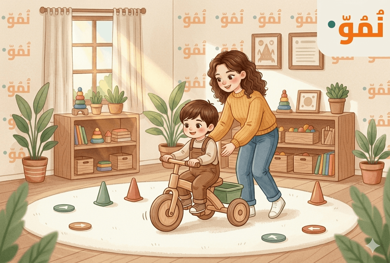 قيادة الدراجة ثلاثية العجلات
