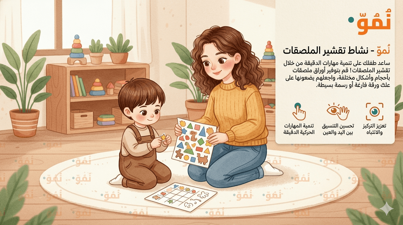 تقشير ولصق الملصقات
