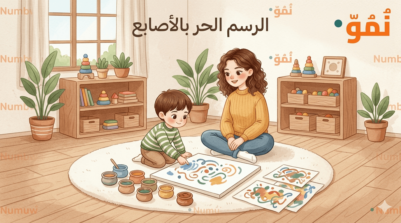 الرسم بالأصابع