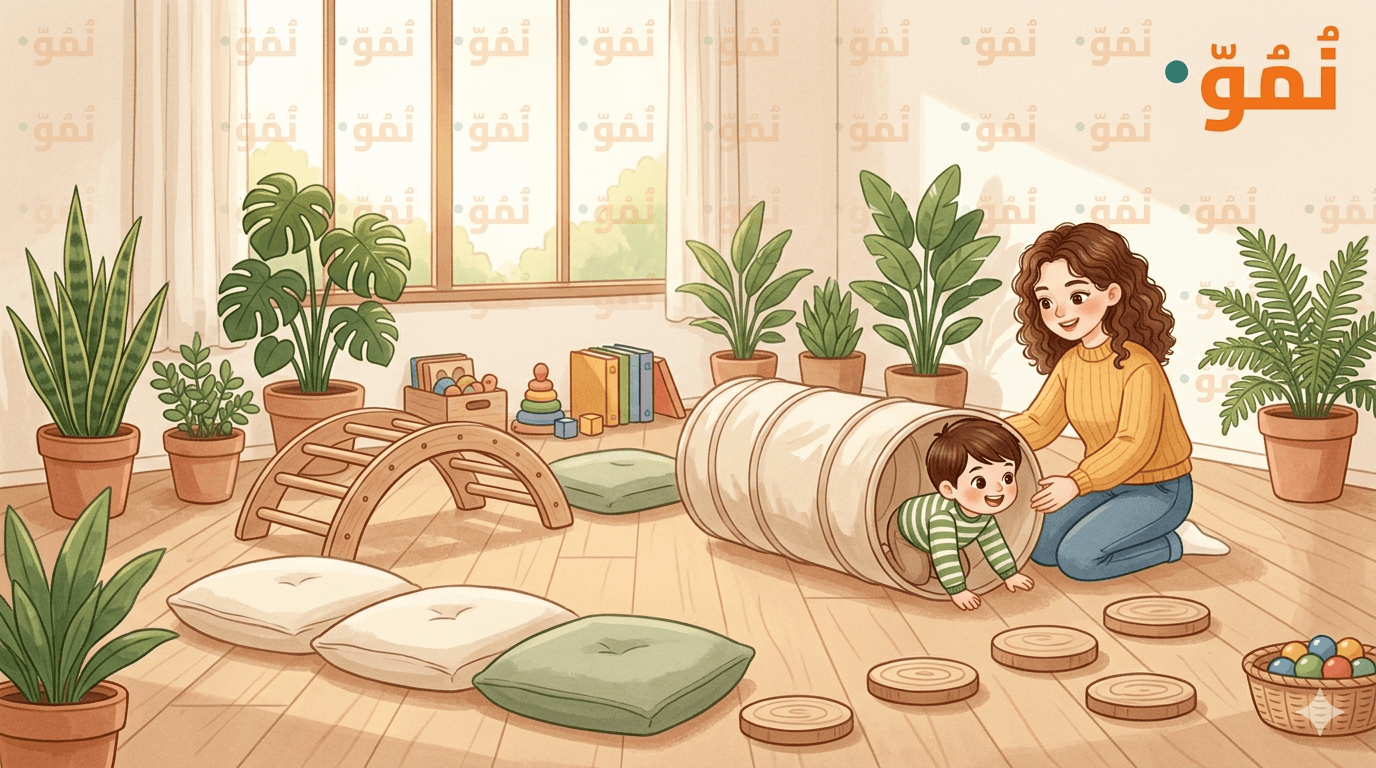 الزحف تحت الطاولات والكراسي