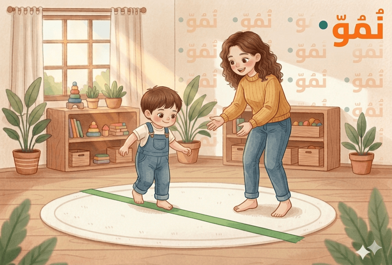 المشي على خط مستقيم