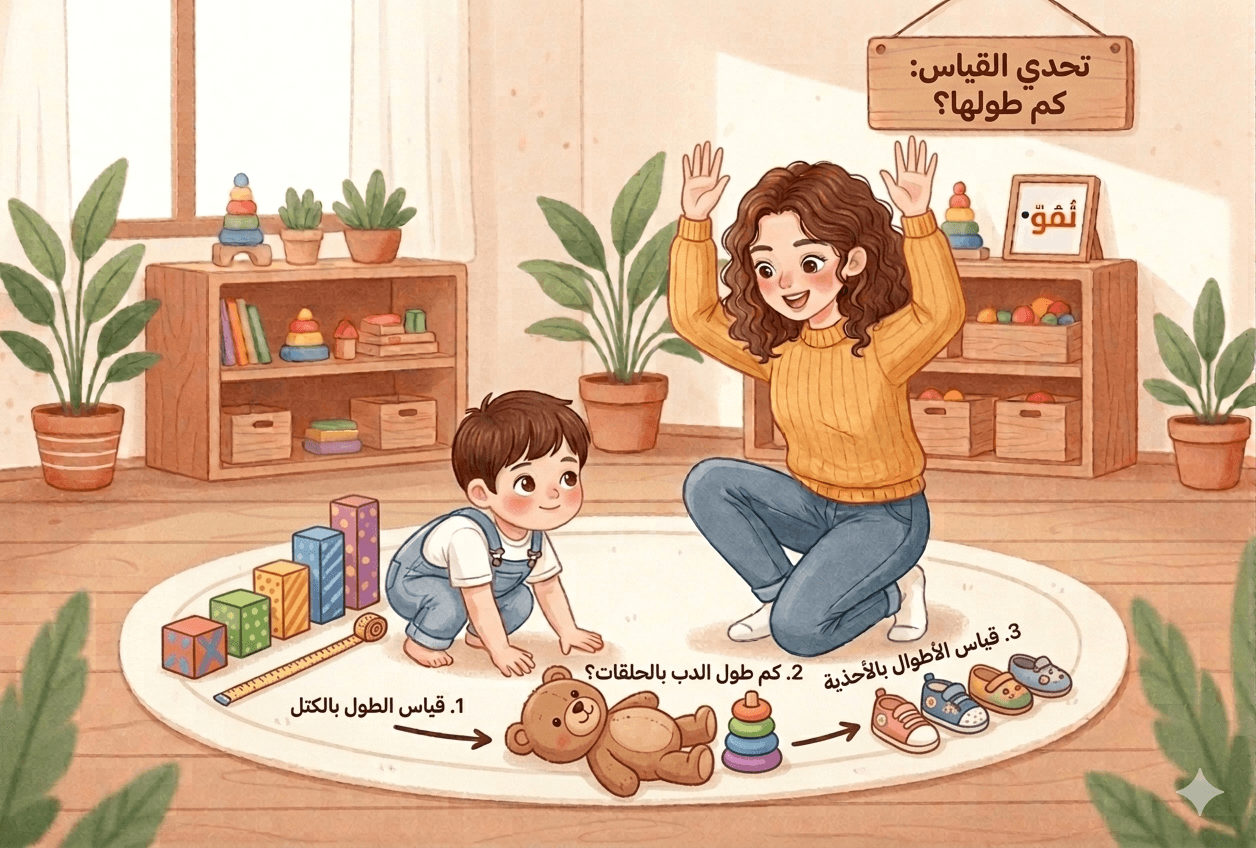 قياس الأطوال بأدوات غير تقليدية