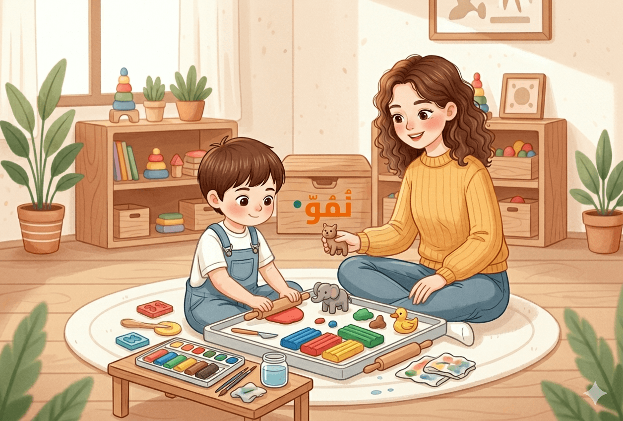 صنع مجسمات من الصلصال