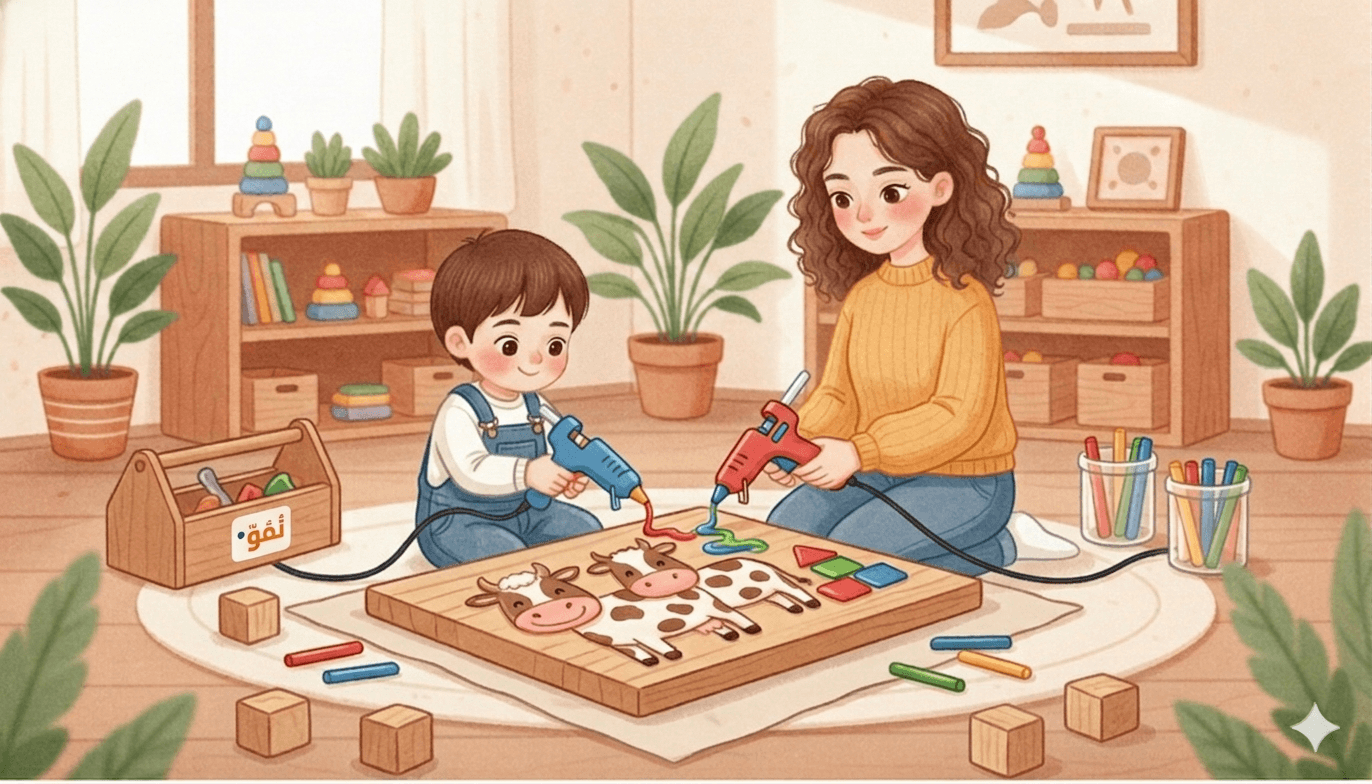 الرسم بالشمع والألوان المائية