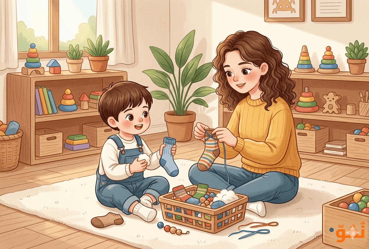 صناعة دمية من الجوارب القديمة