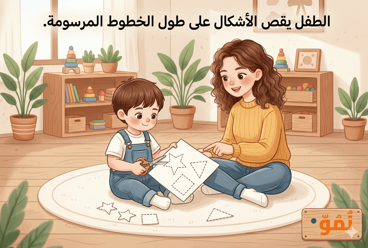 قص ولصق الأشكال