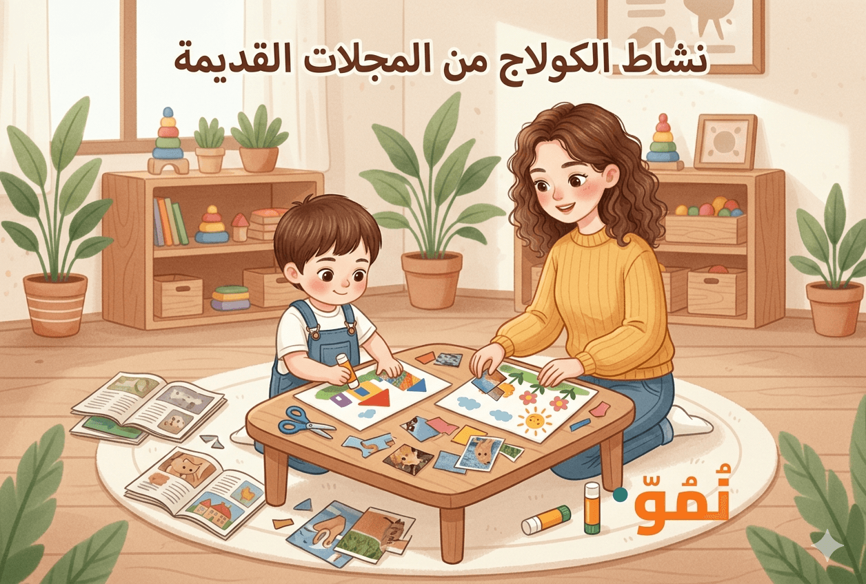 الكولاج من المجلات القديمة