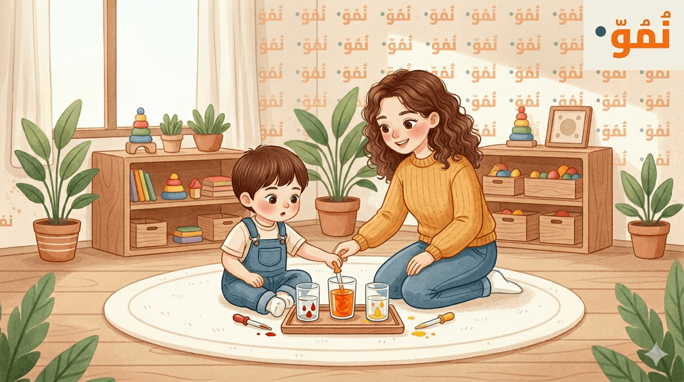 تجربة المزج اللوني