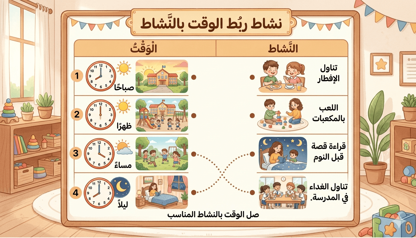 ربط الوقت بالنشاط