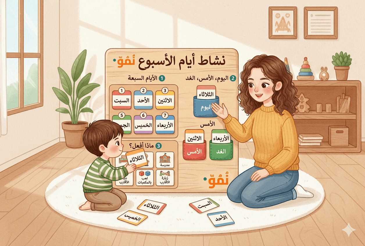 تعلم أيام الأسبوع