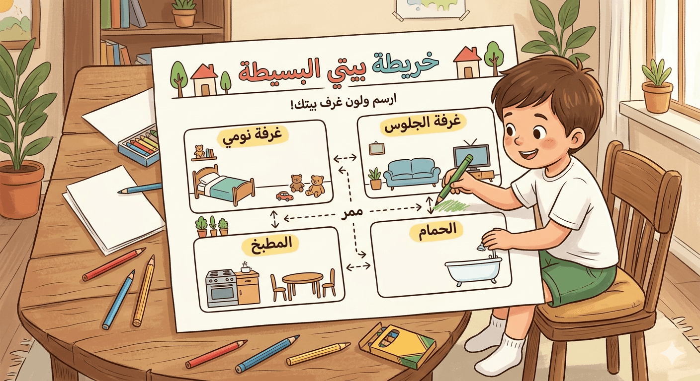 خريطة بسيطة للبيت